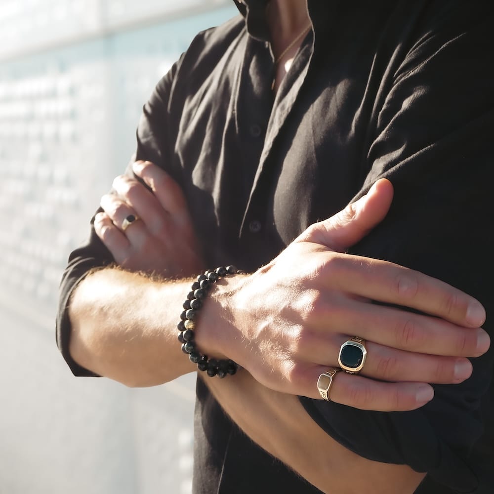 Octa Petit Signet Ring Tiger Gold - Image 3