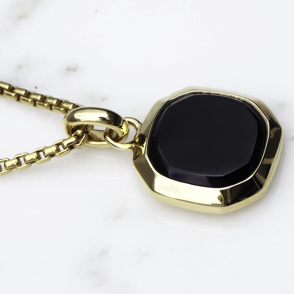 Octa Necklace Black Gold - Image 2